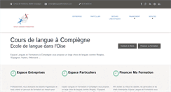 Desktop Screenshot of languesetformations.com