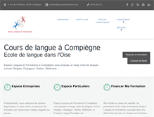 Tablet Screenshot of languesetformations.com